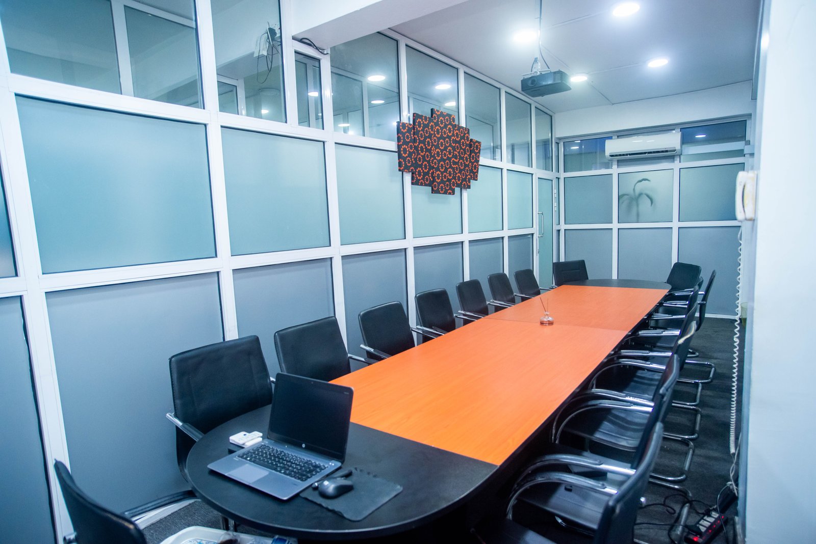 Training room 2 — air-conditioned with wall-mounted display screen