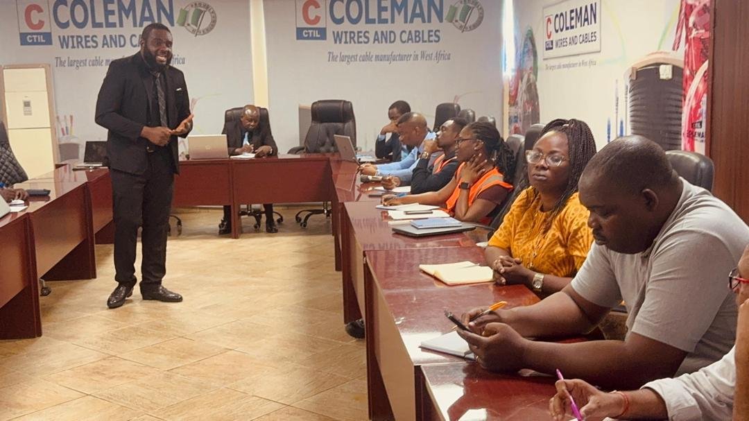 ISO training session at Coleman Wires & Cables — West Africa's largest cable manufacturer